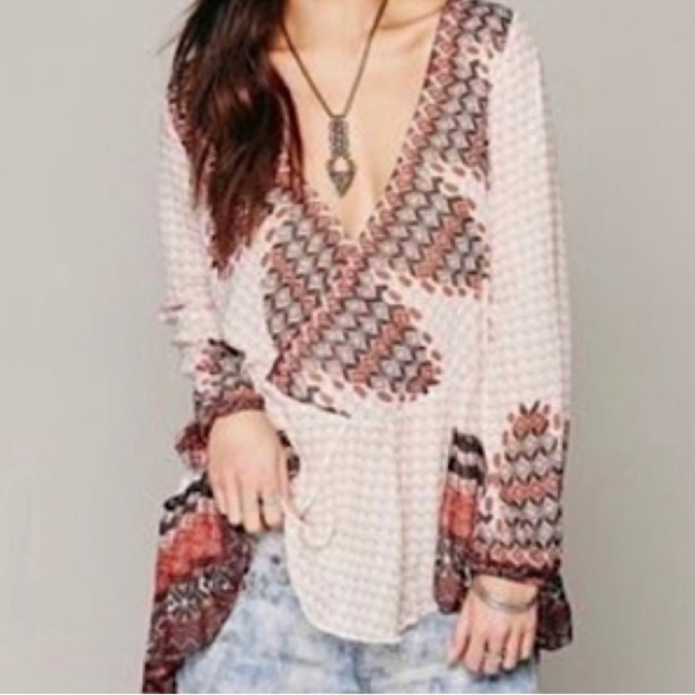 Free People Into the mystic Blouse Size Small
